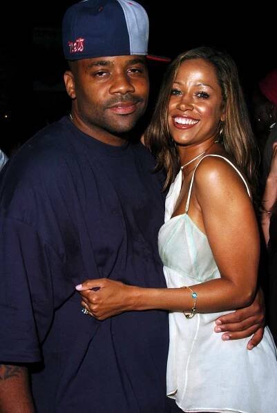 Damon Dash with his cousin Stacey Dash at a party.
