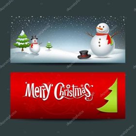 Veselé Vánoce banner design pozadí Stock Vector od © Sarunyu_foto 14005996