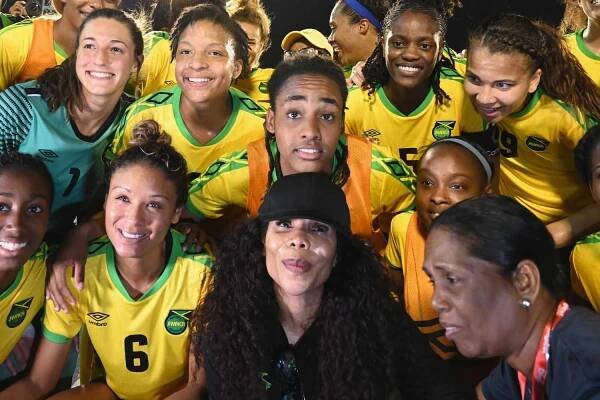 Jamaica Women’s National Soccer Team Says Bob Marley’s Daughter Is Like ‘Our Fairy Godmother’