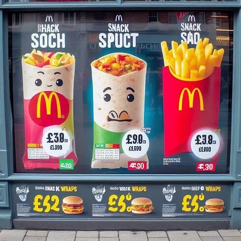McDonald's Snack Wraps Prices in Ireland 2024