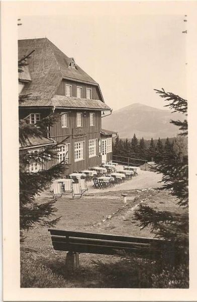 ČERNÁ BOUDA - Černá hora - Janské Lázně - Krkonoše - Trutnov - Pohlednice místopis