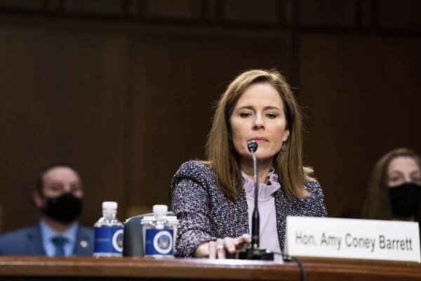 Amy Coney Barrett says "rights to marry" are different from abortion