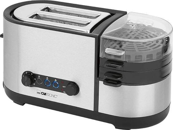 Opékač topinek Clatronic TAM 3688 černý/nerez