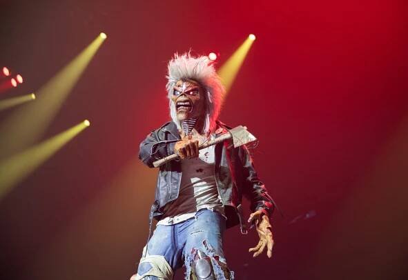 Iron Maiden's Eddie on stage during the 