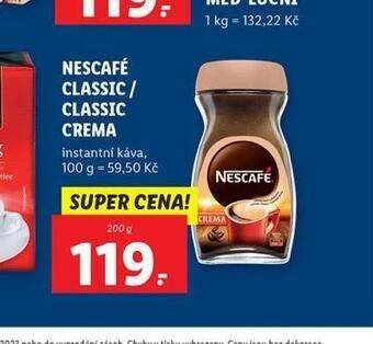 Lidl Nescafé classic / classic crema nabídka