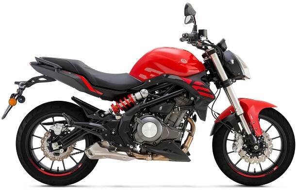 Benelli 302S red from side