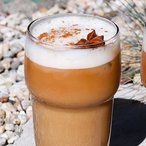 Homemade Brown Sugar Iced Chai Latte