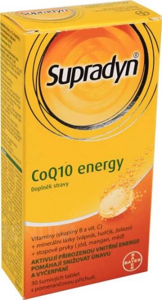 Bayer Supradyn CO Q10 Energy šumivé tbl. 30 od 308 Kč