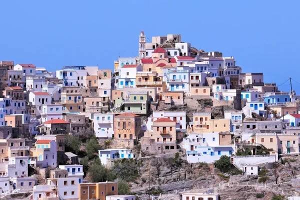 Olympos město zblízka v karpathos — Stock obrázek