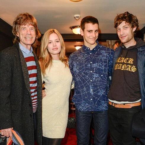 Meet the Jagger family: Mick Jagger, Jerry Hall, Lizzy Jagger & Deveraux Octavian Basil Jagger.