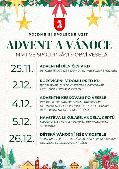 VESELÁ: Advent a Vánoce 2023 - Biskupství českobudějovické