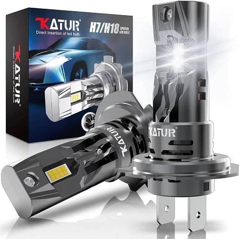 KATUR H7 LED žárovky Canbus 80W 16000LM 6000K 1:1 TOP NOVÉ!záruka! - Osvětlení pro osobní vozidla