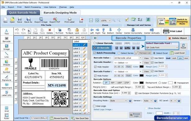 Barcode Generator Software - Professional Edition