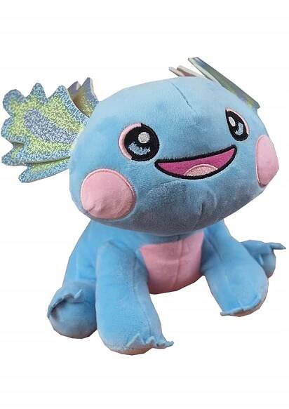 Axolotl plyšový 28cm sedící - modrý