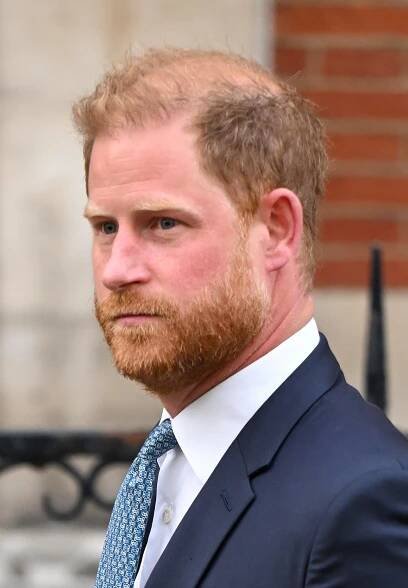 Prince Harry as he Departs Royal Courts of Justice After Starting Appeal Against Home Office Ruling this week