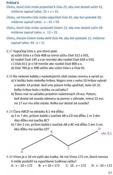 Zbierka úloh z matematiky pre 6. ročník ZŠ a primánov – Vydavateľstvo Pán Učiteľ