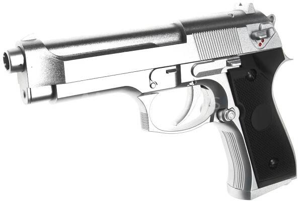 Beretta M92F AEP, stříbrná, Cyma, CM.126 | AirsoftGuns