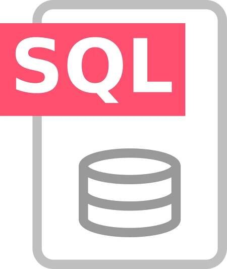 Vektorový obrázek, ilustrační klipart SQL v rozlišení 1352x1600 pixelů zdarma ke stažení, Symboly vektor do vašich dokumentů