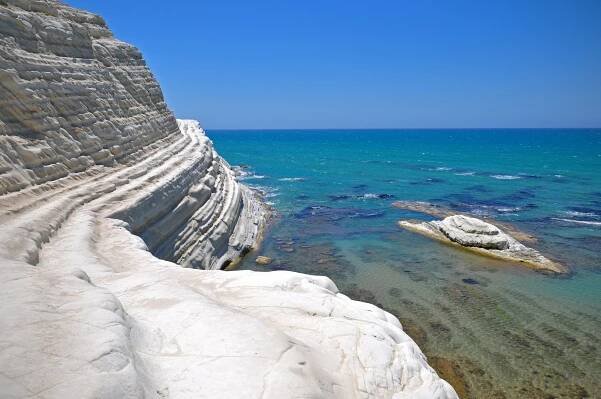Scala dei Turchi - Sicílie