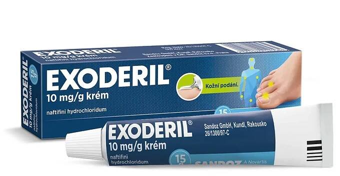 EXODERIL 10 mg/g krém, 15 g