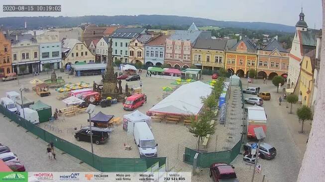 Náměstí T.G.M ve Dvoře Králové nonstop ŽIVĚ, aneb Slow TV ve Dvoře Králové nad Labem