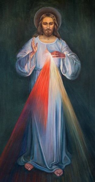 JERUSALEM, ISRAEL - MARCH 4, 2015: The modern paint of Jesus in Armenian Church Of Our Lady Of The Spasm by unknown artist. — Stock obrázek
