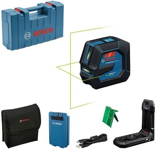 BOSCH GLL 20-22 G PROFESSIONAL Čárový laser, BA 3.7V 3.0Ah, kufr 0601065602