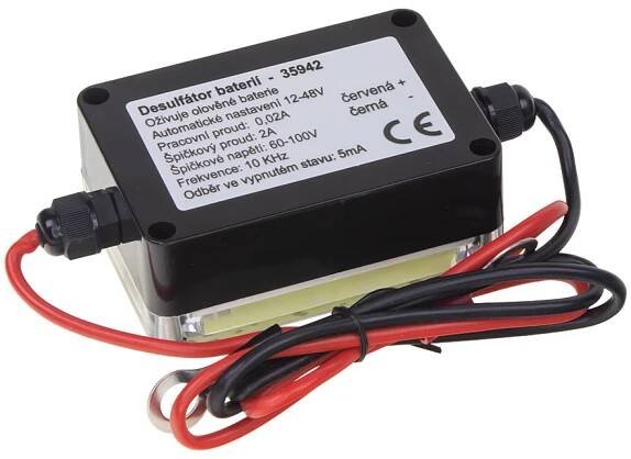 Carclever 35942 desulfátor oživovač baterií 12-48V 200Ah