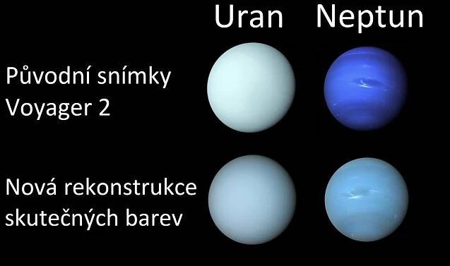 Astronomové ukázali skutečnou barvu planet Uran a Neptun. Ten není tmavě modrý