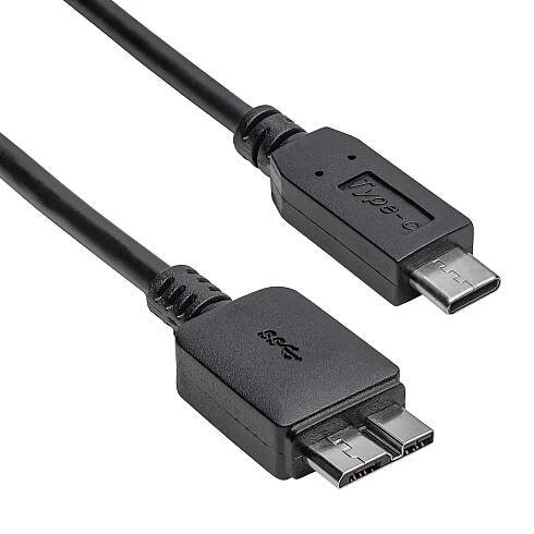 Kabel micro USB B 3.0 / USB type C 1m AK-USB-44