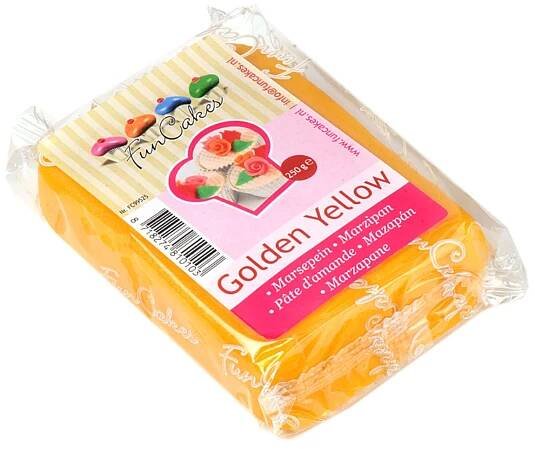 FunCakes Marcipán Golden Yellow 250 g