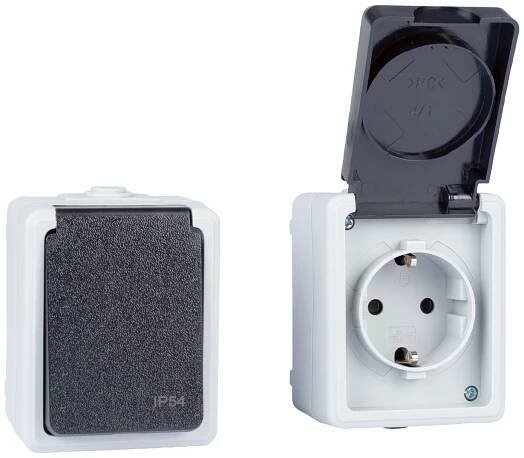PARKSIDE® Zásuvka / Vypínač do vlhkých prostor, IP 54