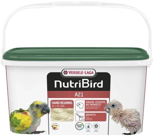 VERSELE-LAGA NutriBird A21 - směs pro ruční dokrmování pomaleji rostoucích druhů (kakadu, amazoňan) 3kg