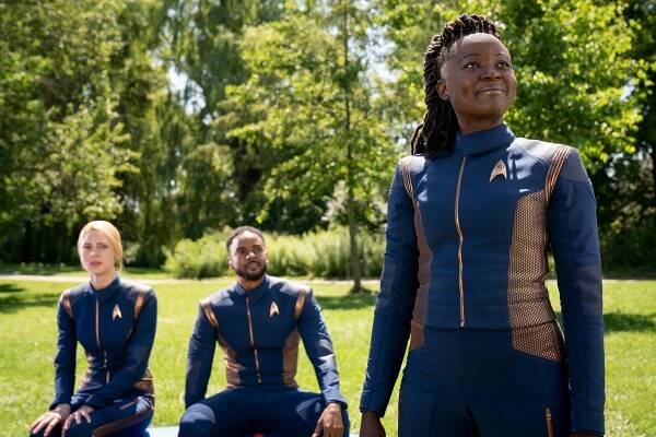 Star Trek: Discovery - Pozemšťané - Z filmu - Sara Mitich, Ronnie Rowe, Oyin Oladejo