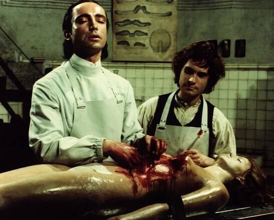 ANDY WARHOL'S FRANKENSTEIN, Udo Kier, Arno Juerging, 1974, bloody operation