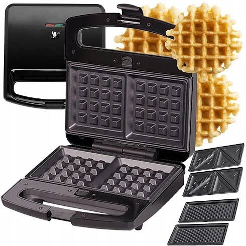 ELEKTRICKÝ GRIL VAFLOVAČ SENDVIČOVAČ TOUSTOVAČ SANDWICH PANINI 3v1 Výkon 800 W