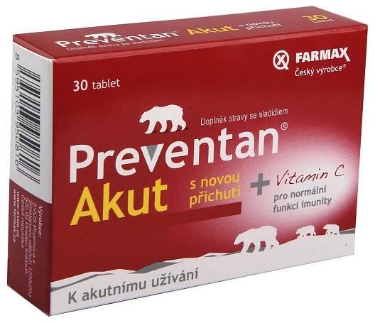 Preventan Akut tbl.30 s příchutí - II.jakost