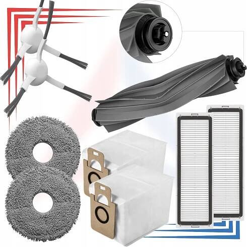 SADA PRO Xiaomi Mi Robot Vacuum X10+ X20+ FILTRY KARTÁČE MOPY SÁČKY EAN (GTIN) 5907076472487