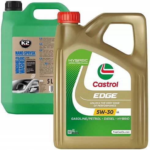 Olej Castrol Edge 5W-30 LL 4L + K2 Nano sprej