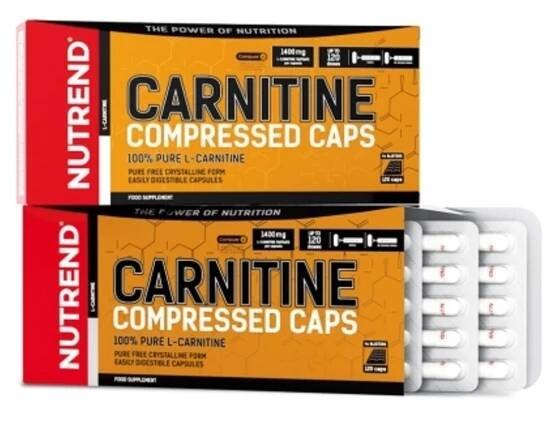 Nutrend CARNITINE COMPRESSED CAPS 120 kapslí