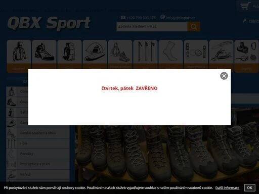 eshop -vybavení pro outdoor sport