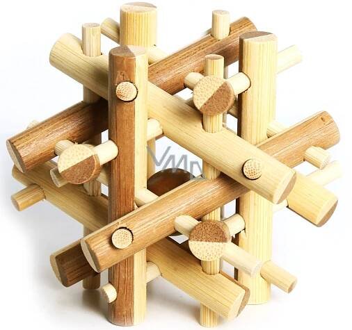 Albi Cerebellum Bamboo puzzle Hedgehog 8,2 x 8,2 x 9 cm - VMD parfumerie - drogerie
