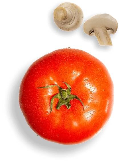 Tomate et champignons