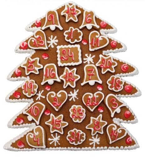 Adventní kalendář s 24 mini perníčky - Perníčkovna U Radešínka - perník