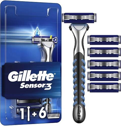 Gillette Sensor3 + 6 ks hlavic