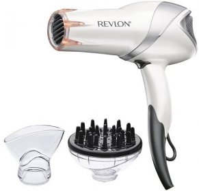 Revlon 1875W Infrared Heat + Ceramic Hair Dryer, White - Walmart.com