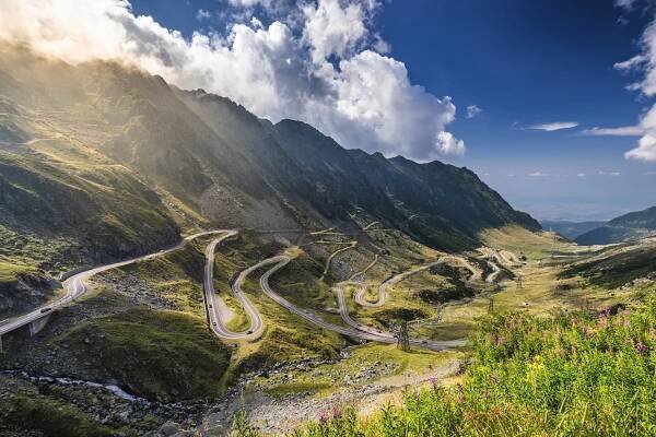 transfagarasan dálnice, pravděpodobně nejkrásnější silnice na světě, evropa, rumunsko (transfagarashan) - rumunsko - stock snímky, obrázky a fotky