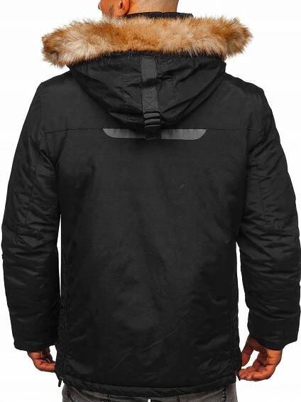 PÁNSKÁ ZIMNÍ BUNDA PARKA ČERNÁ 1827 DENLEY_2XL EAN (GTIN) 5902646986999