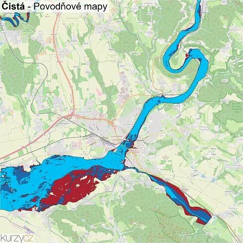Čistá - mapy | Kurzy.cz