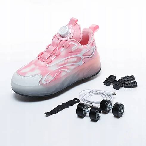 Svítící boty s LED kolečky Kolečkové brusle Kolečkové Brusle vel. 40 za 897.00CZK - Allegro